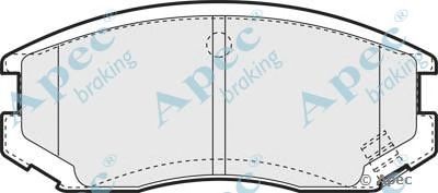 APEC BRAKING pad1072 -  Комплект тормозных колодок, дисковый тормоз
